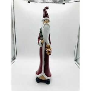 Vintage Santa Claus Ceramic Figurine Tall Christmas Decor Collectible